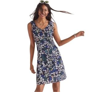 Cabi Cinco Vinyard Floral Sleeveless Shoulder Bow Tie Dress Size S